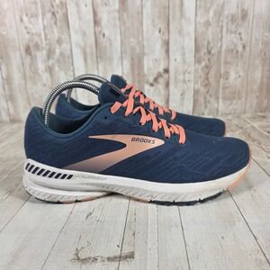 Brooks Ravenna 11 Womens Running Shoes Navy Blue Coral Size 8.5 Sample
